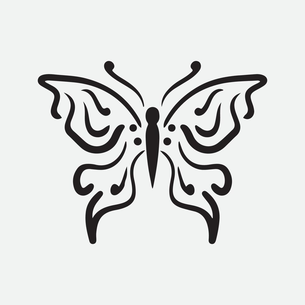 mariposa dibujo vectorial vector