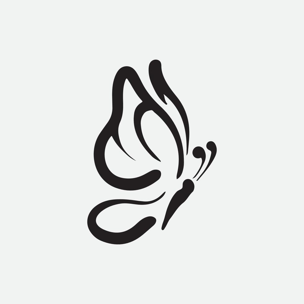 Butterfly drawing vector