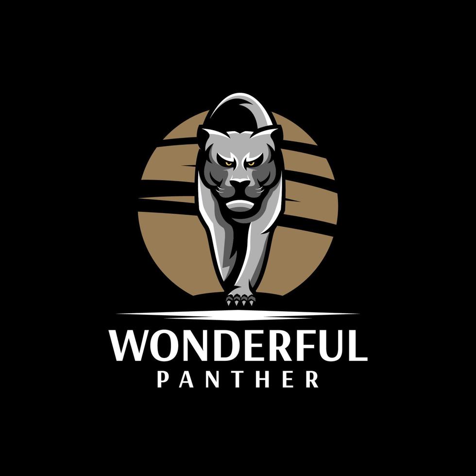 jaguar logo design with vector