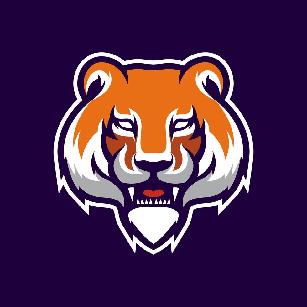 diseño de logotipo de tigre vector