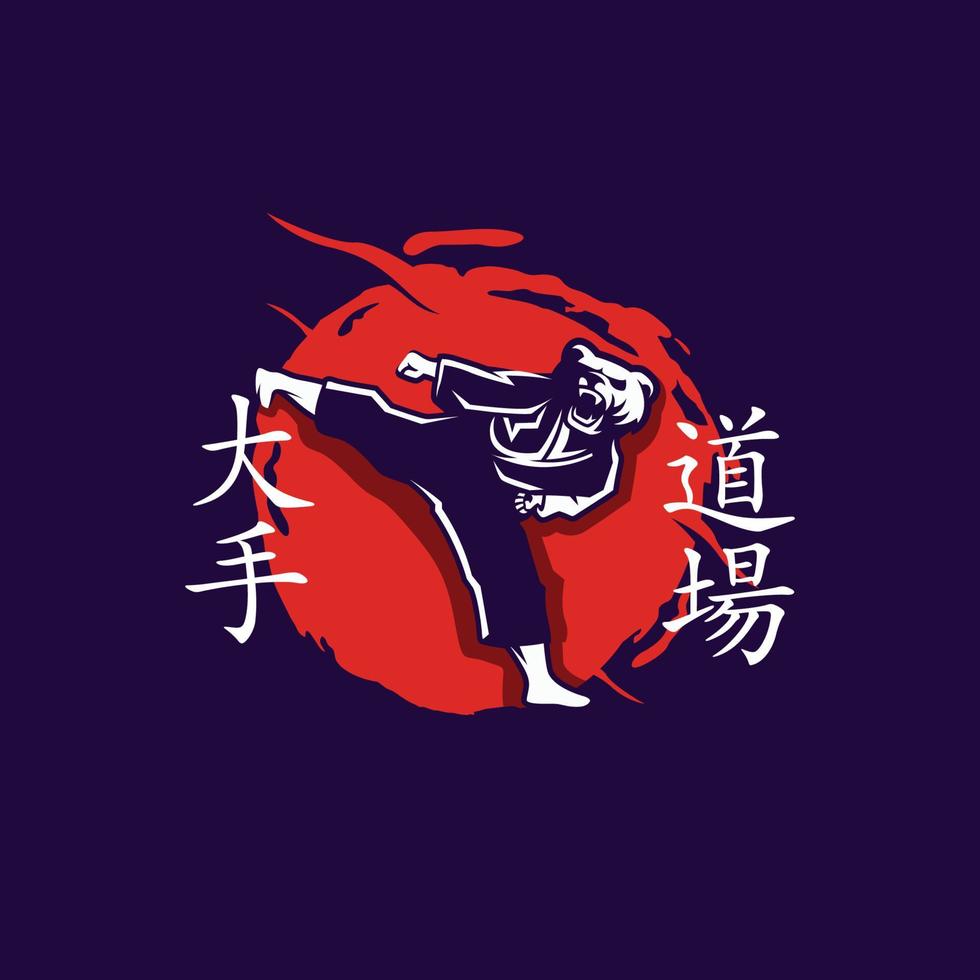 tiger kung fu logo vector