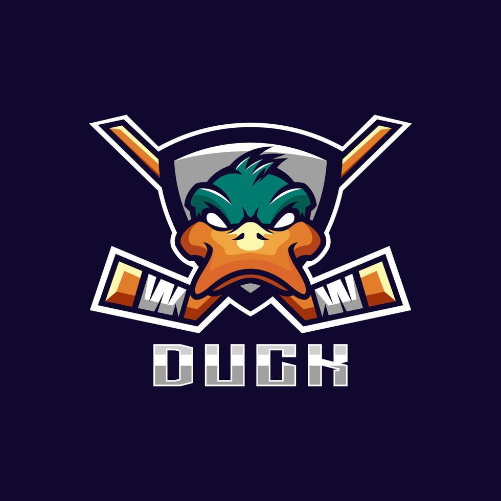 duck logo design with vector