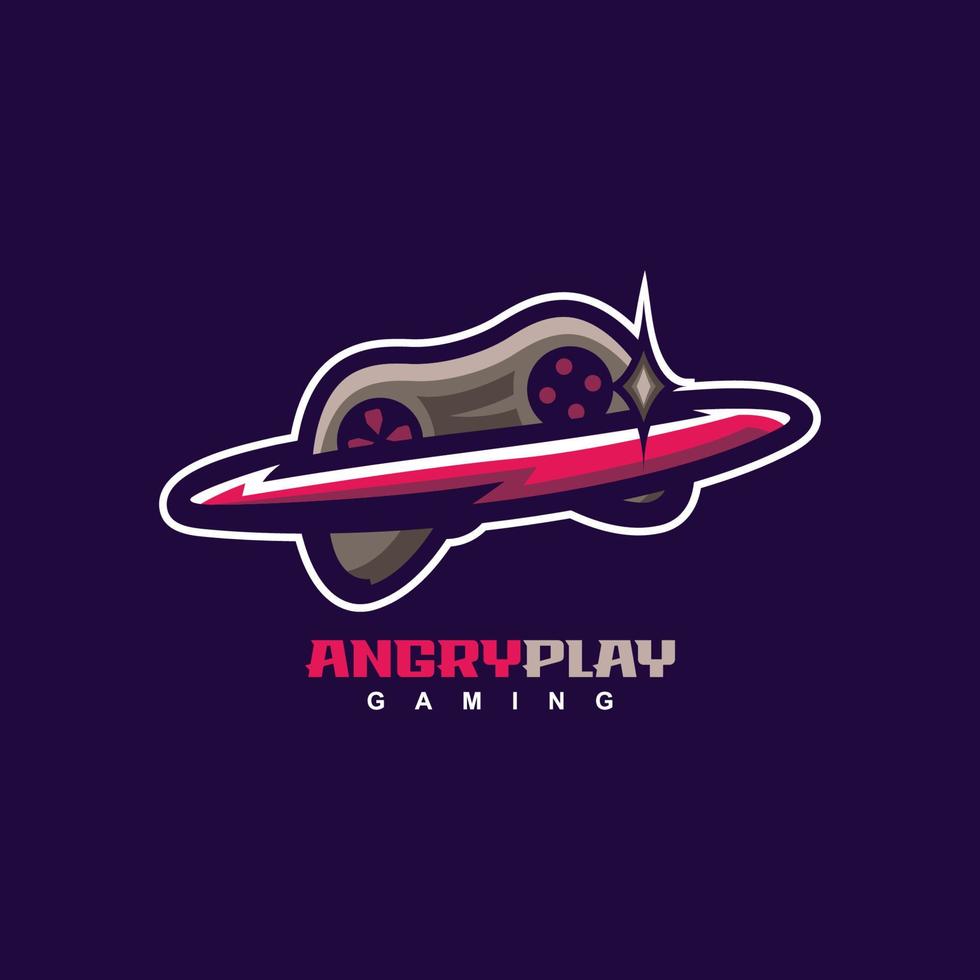 angry play logo vector