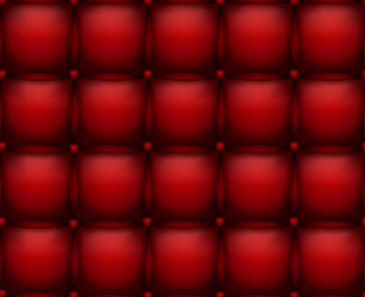 Texture leather upholstery sofa red background vector