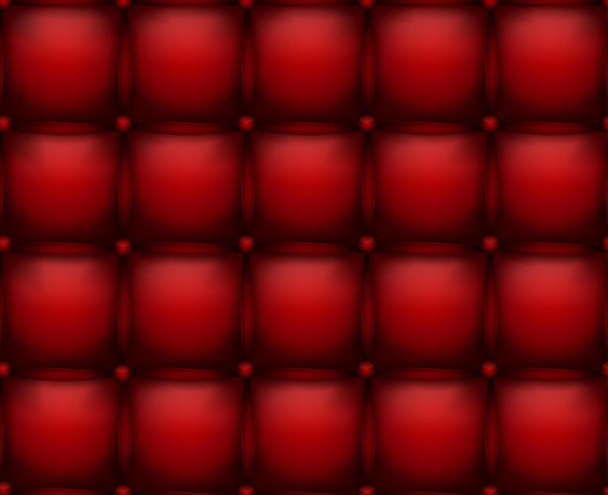 Texture leather upholstery sofa red background vector