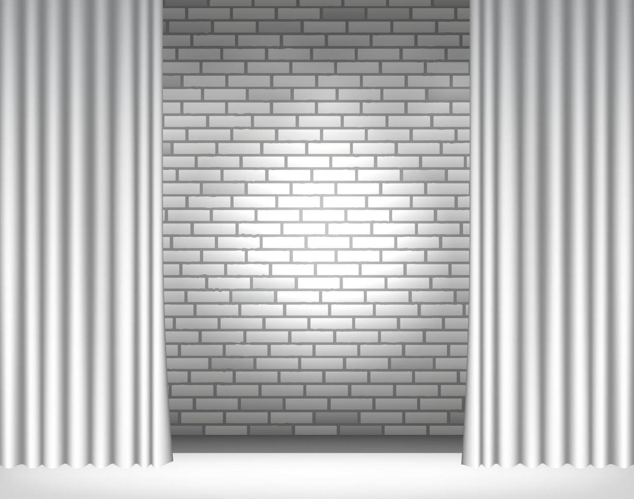 light on gray wall vector