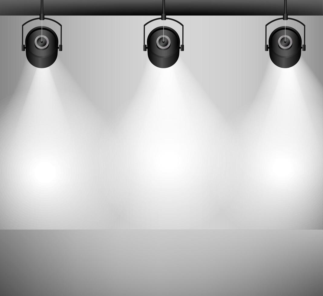 Background with lighting lamp. Vector