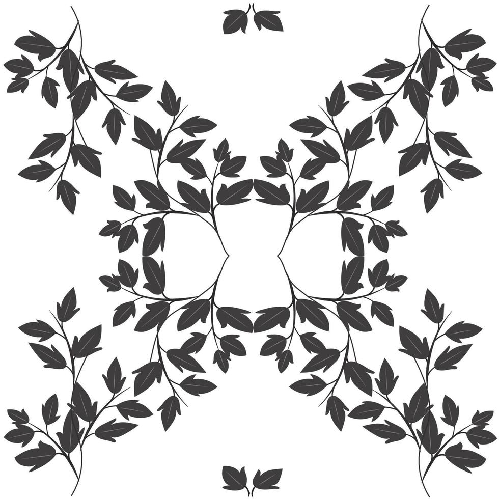 hermoso patrón sin costuras de hojas vector