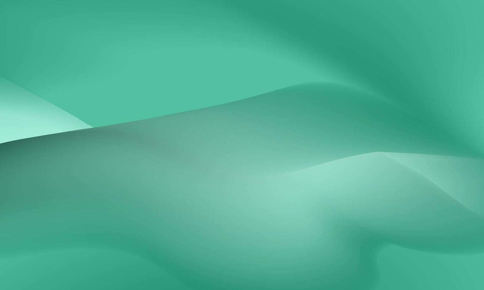 Beautiful green color gradient background vector