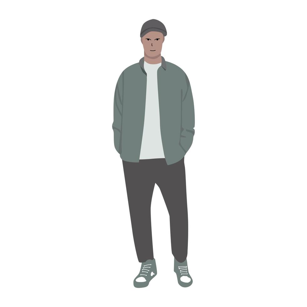 vector de ilustración de personaje masculino