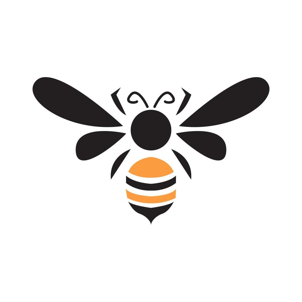 moderno mínimo mosca miel abeja logotipo símbolo icono vector gráfico diseño ilustración idea creativa