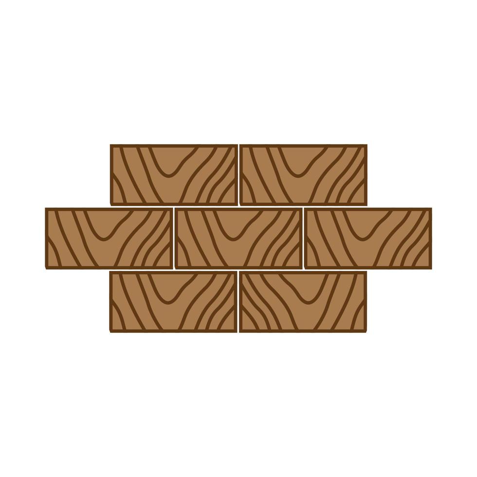 neatly arranged pieces of wood logo design vector graphic symbol icon sign illustration creative idea