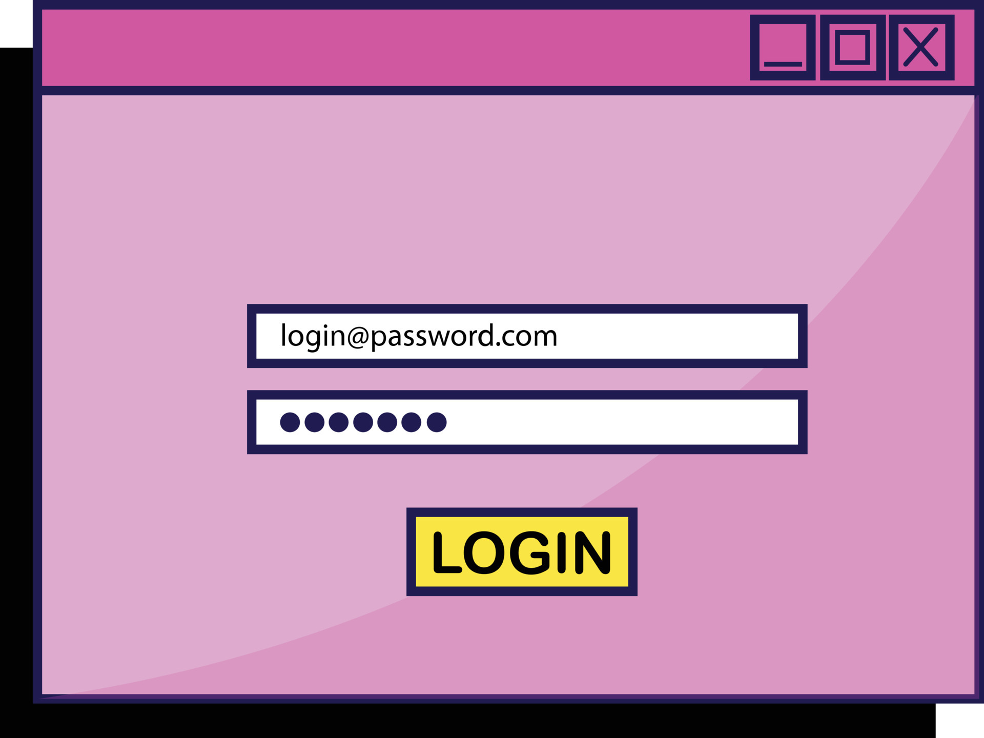 Retrowave Computer UI Elements 5489563 Vector Art at Vecteezy