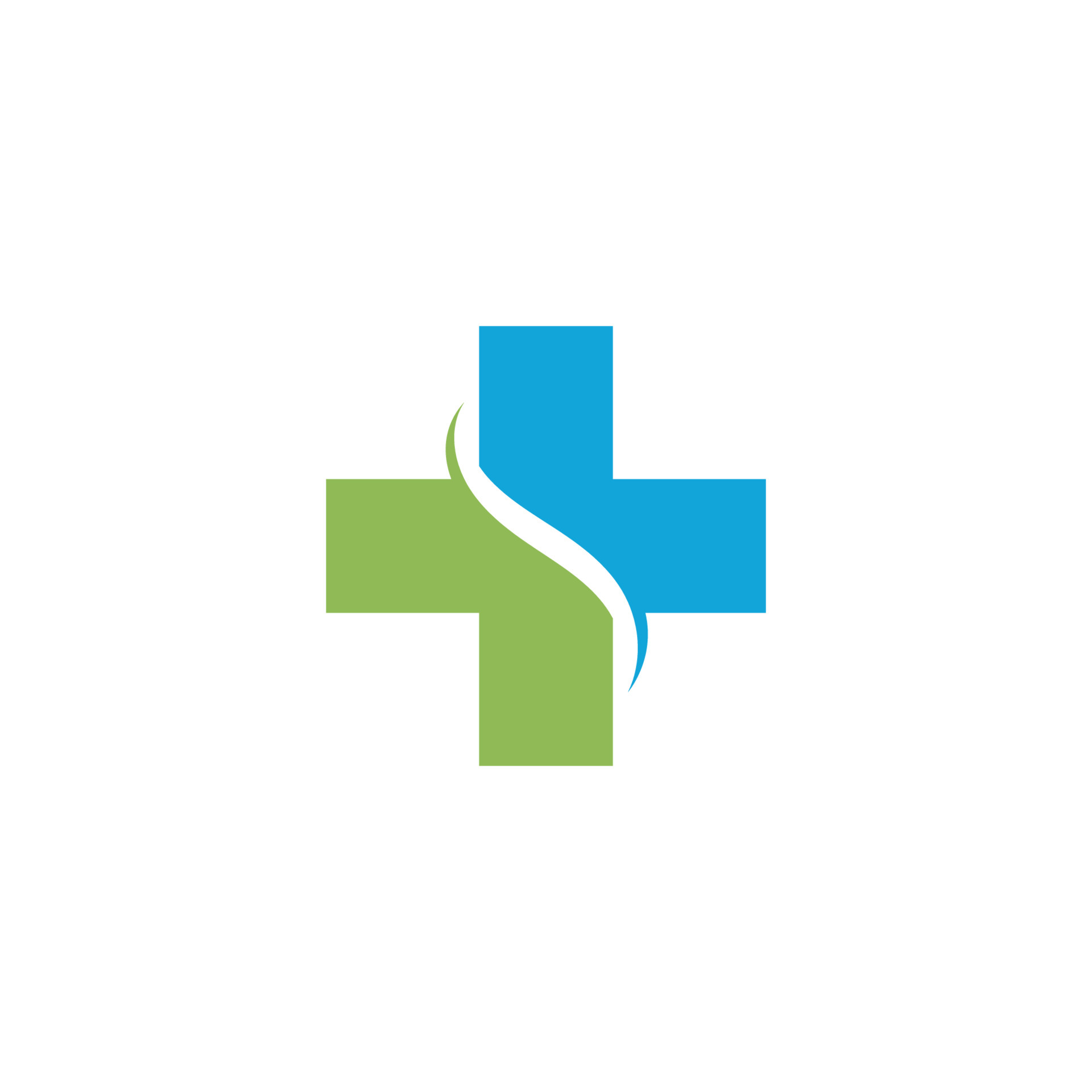plus medical logo green leaf nature logo vector Stock Vector Image & Art -  Alamy