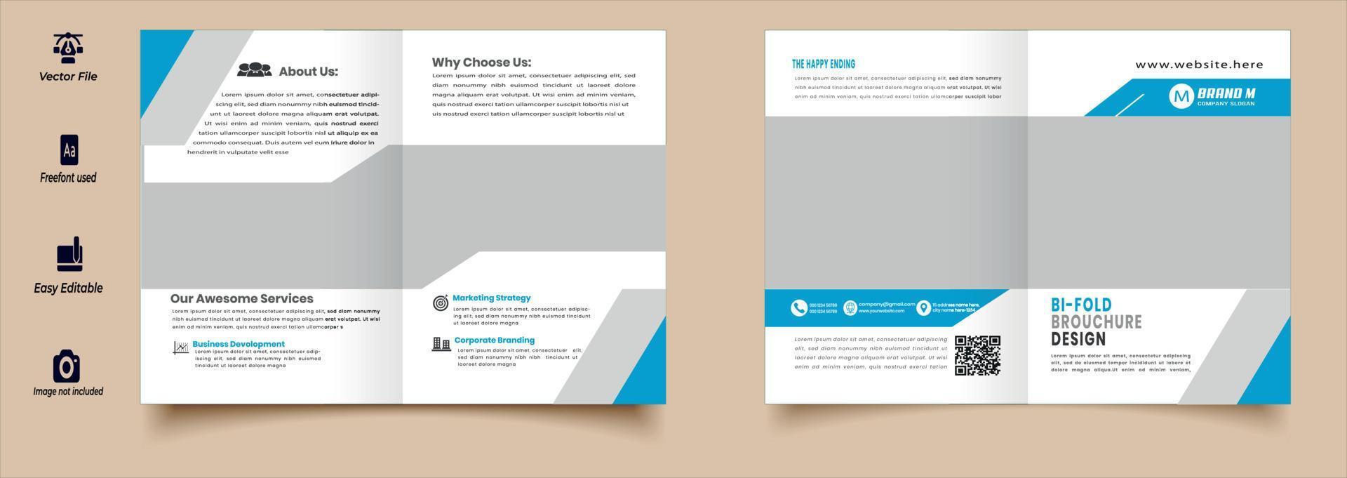 Business  Bifold Brochure vector