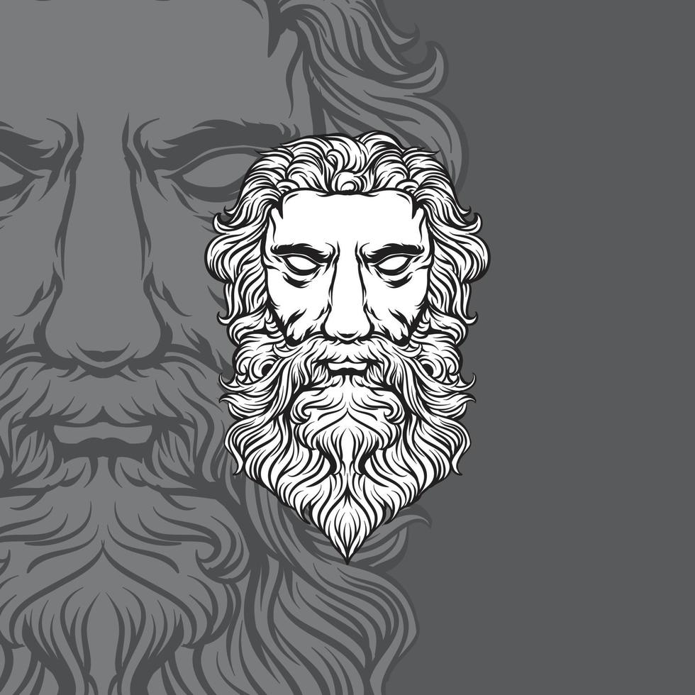 ilustración vectorial de zeus vector