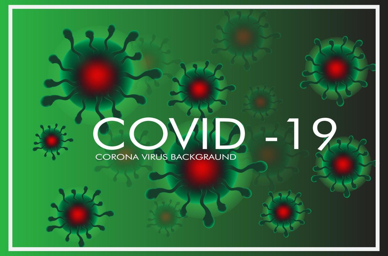 impresión de la ilustración de fondo del virus corona vector