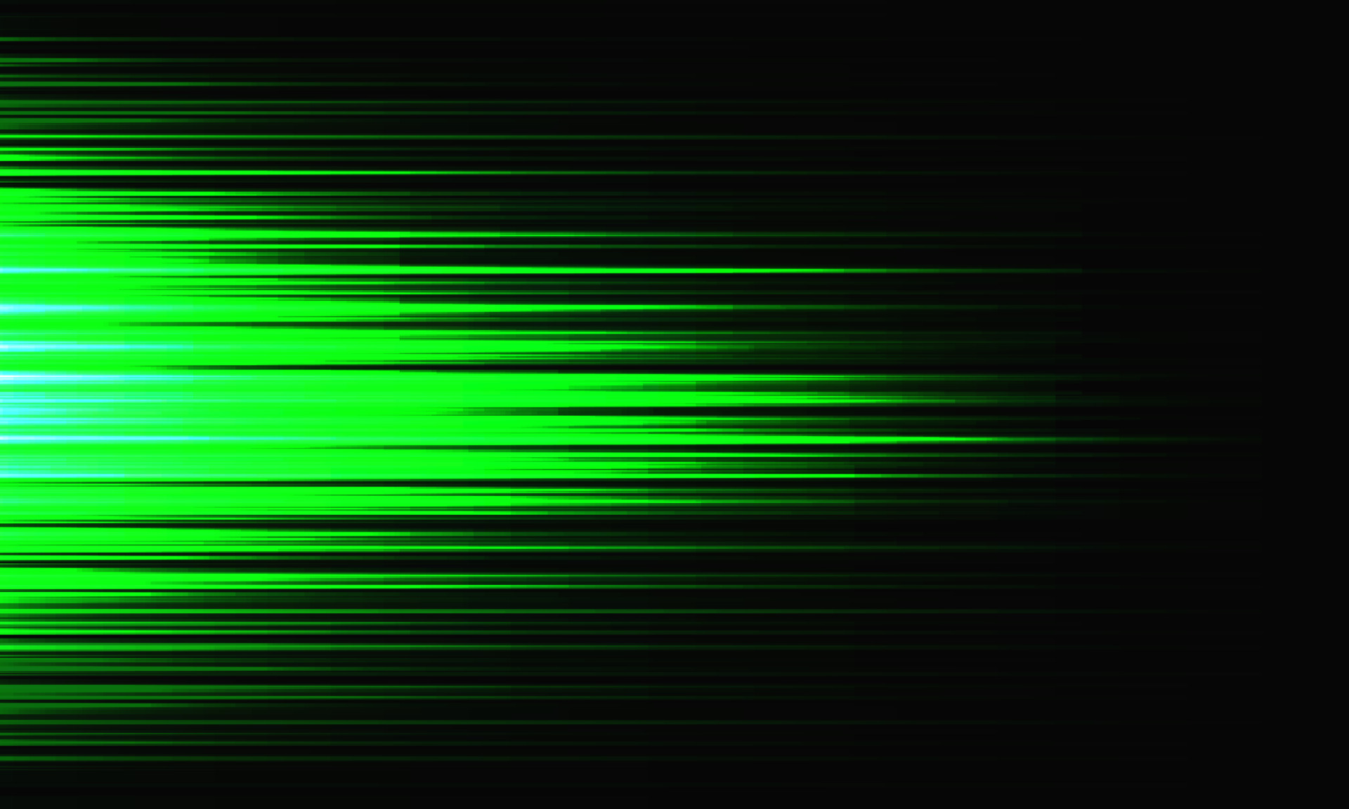Abstract green light speed dynamic on black technology futuristic ...