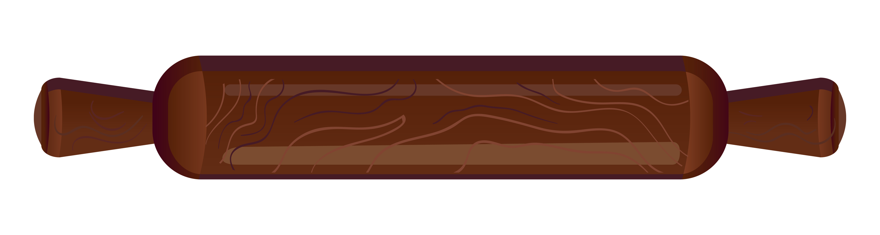 Realistic drawing of a rolling pin on a white background Vector 5490459 Vector Art at Vecteezy