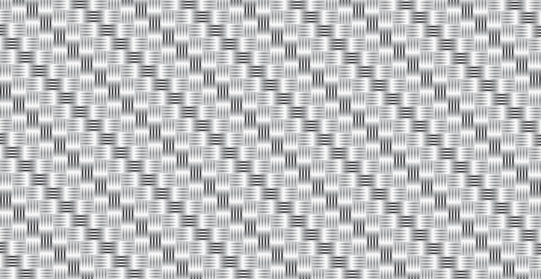 Panoramic Silver Metal Wicker Background, Repeating Elements - Vector