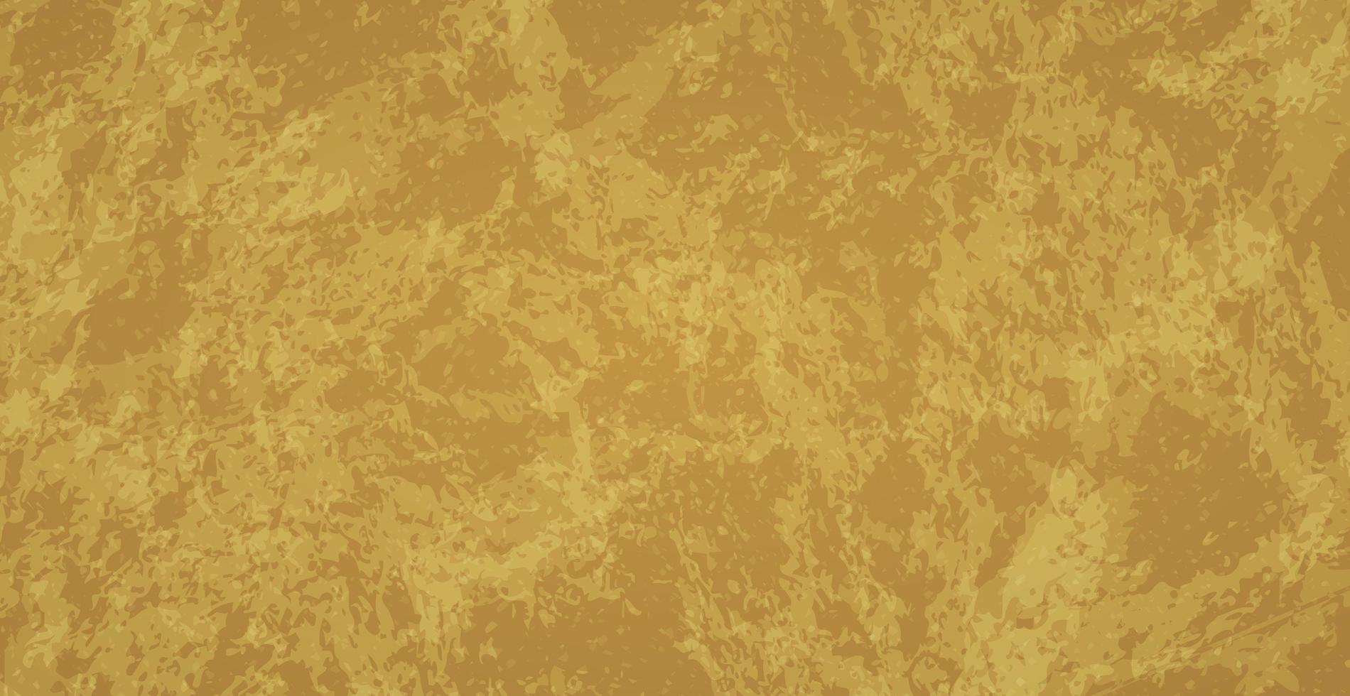 plantilla de fondo grunge con textura abstracta dorada - vector