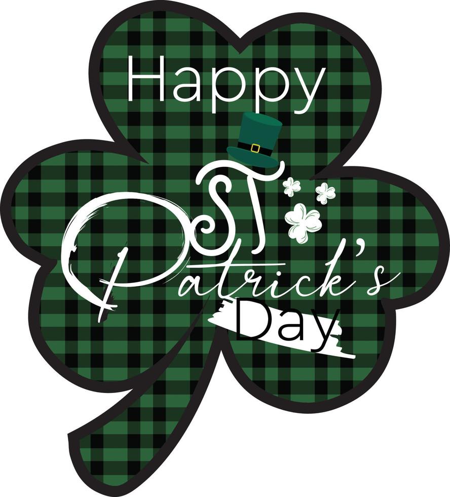 St. Patrick's Day. Design for  greeting card, Badge, greeting card, Mugs or poster. vector