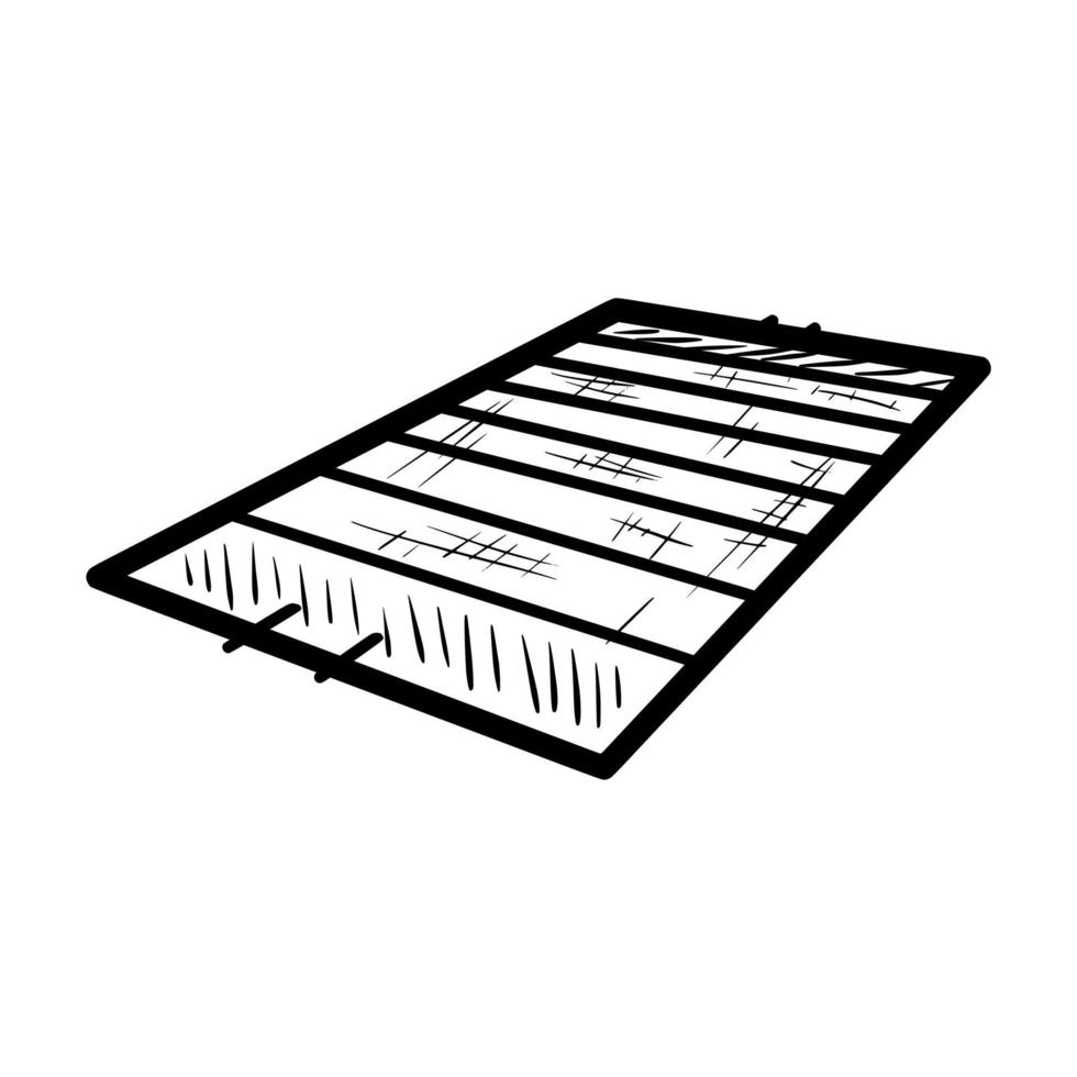 overhead view of american football field outline illustration logo