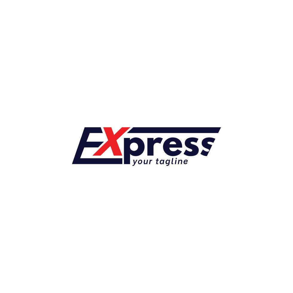 Express logo vector on white background