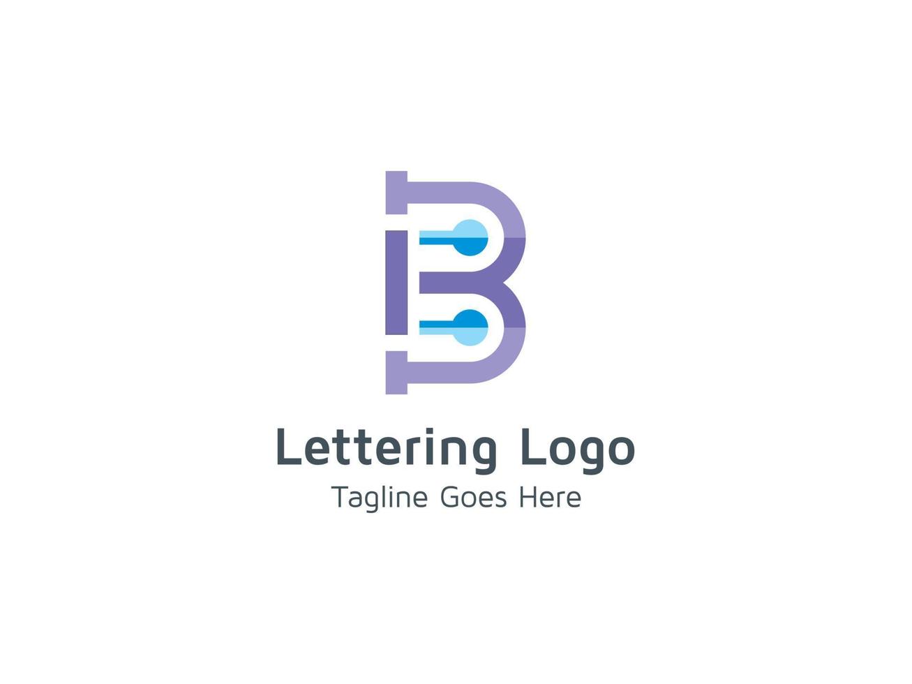 Creative Letter B Logo Concept Design Pro Vector Template