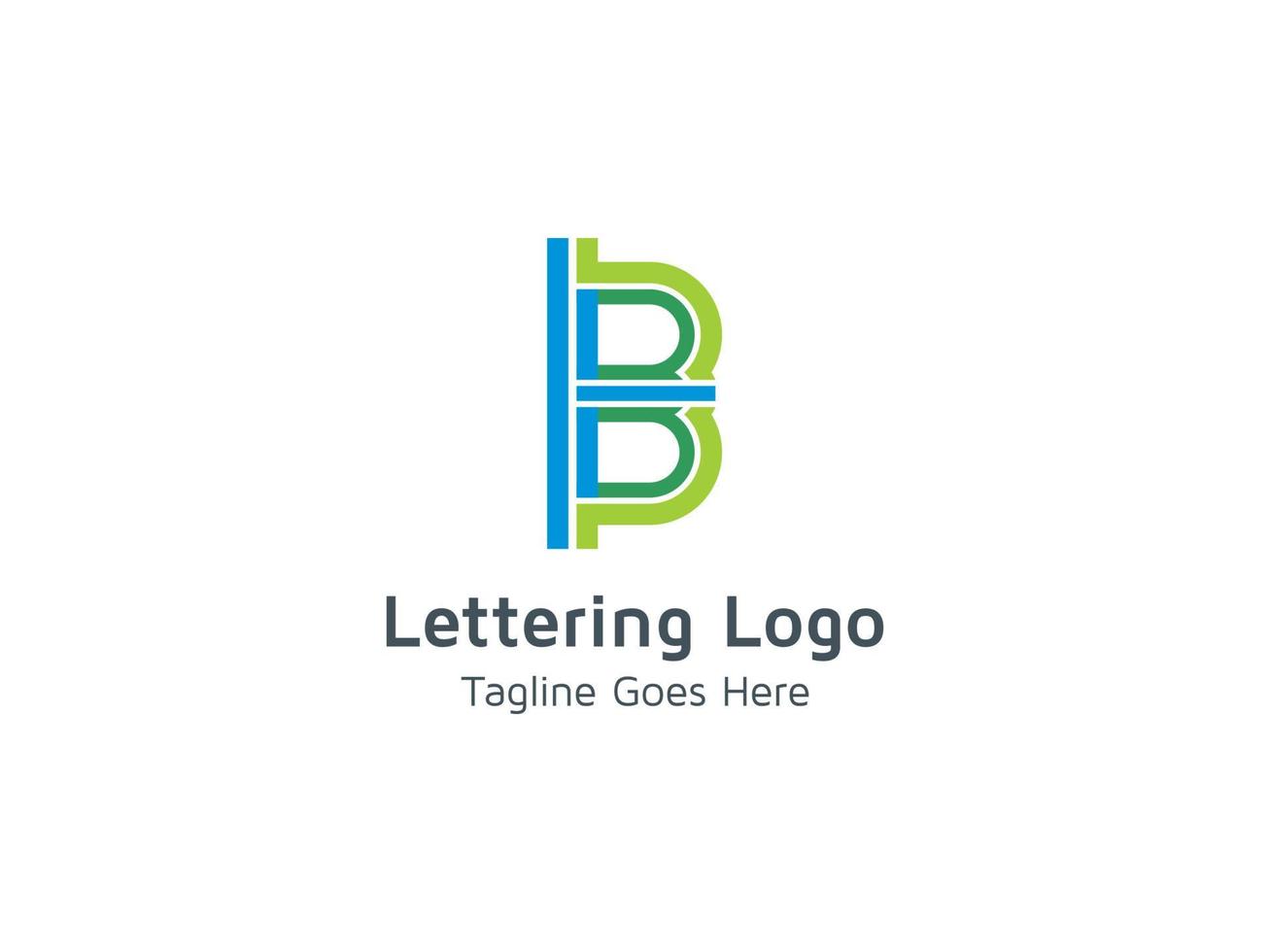 Creative Letter B Logo Concept Design Pro Vector Template