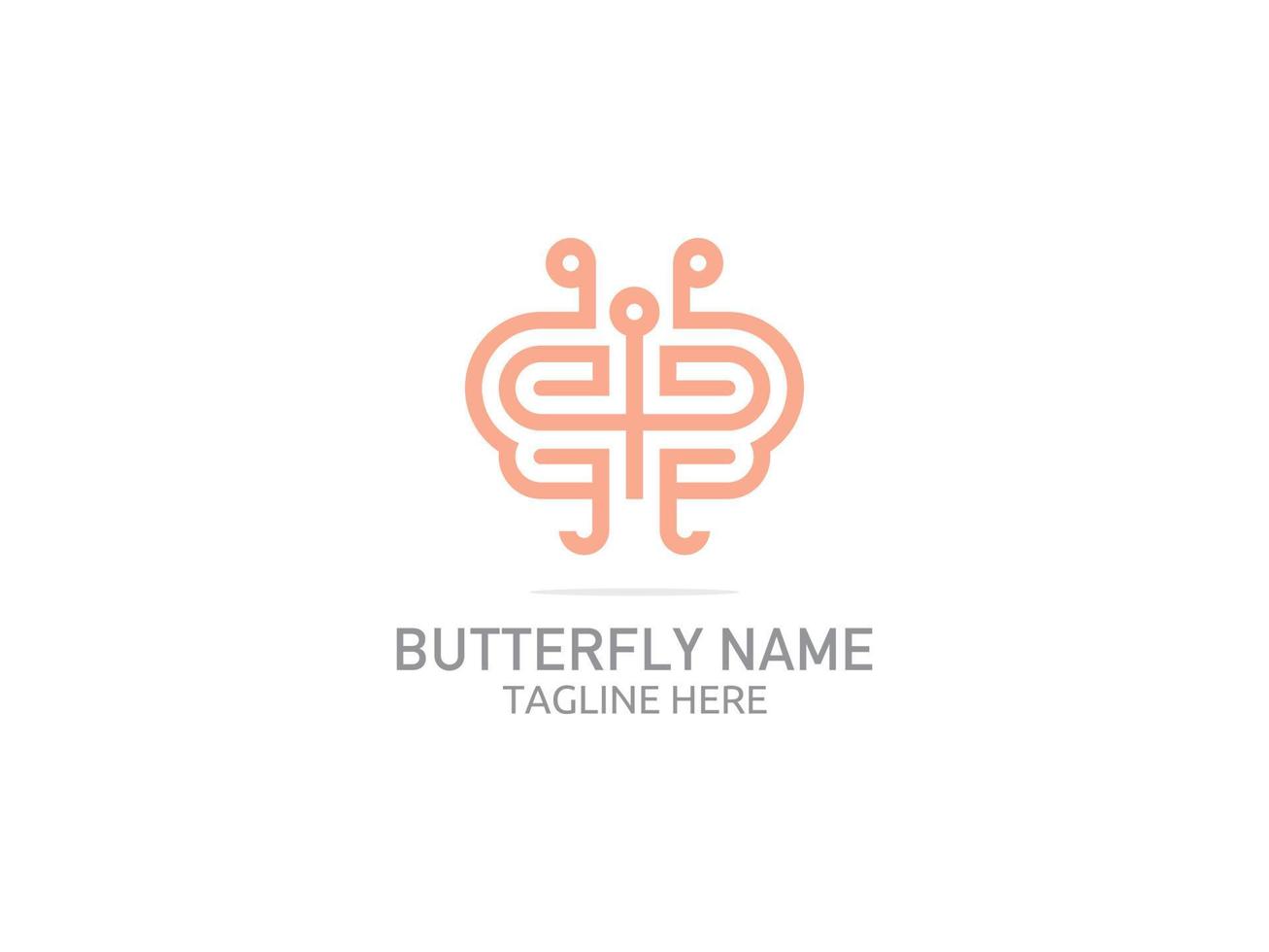 Butterfly Logo Template Free vector