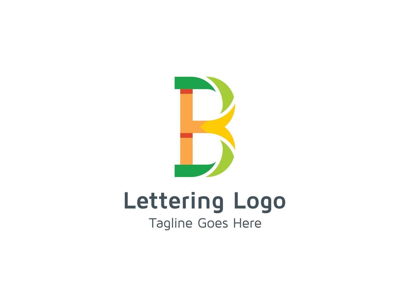 Creative Letter B Logo Concept Design Pro Vector Template