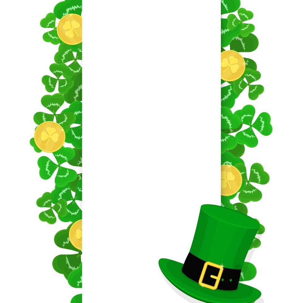 St. Patrick's Day vertical background vector