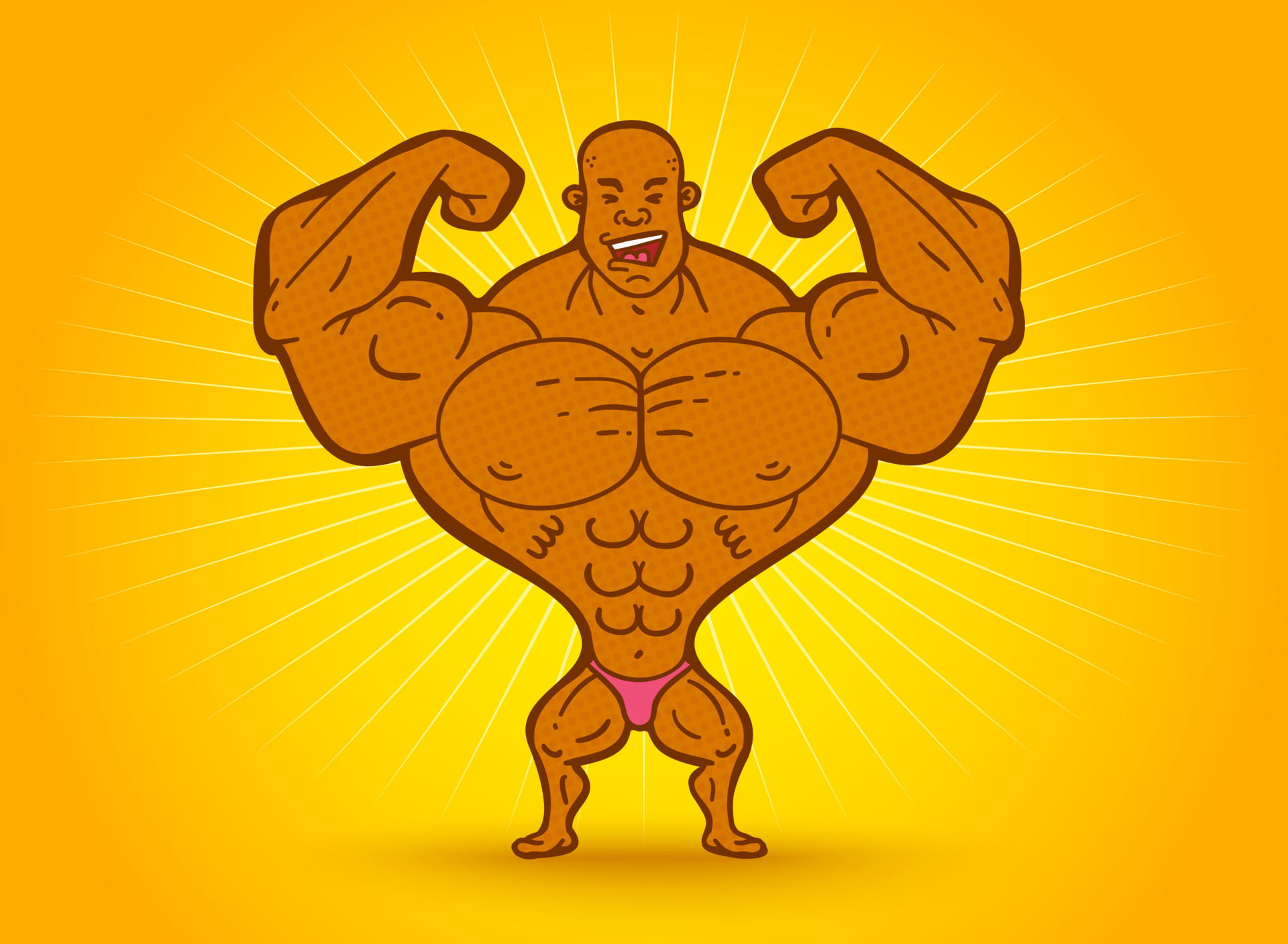 Vector cartoon of a bodybuilder. 5492818 Vector Art at Vecteezy Vector cartoon of a bodybuilder. 5492818 Vector Art at Vecteezy