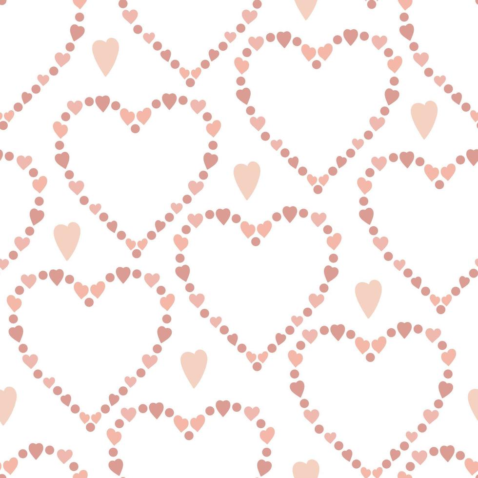 corazones de estilo boho, arco y flecha sin fisuras patrón simple ilustración vectorial en colores pastel de moda, símbolo de adorno repetido del amor, colección del día de San Valentín para hacer tarjetas, textiles, papel de regalo vector