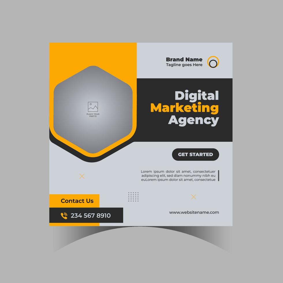 Social Media Digital Marketing Post and Banner Template vector