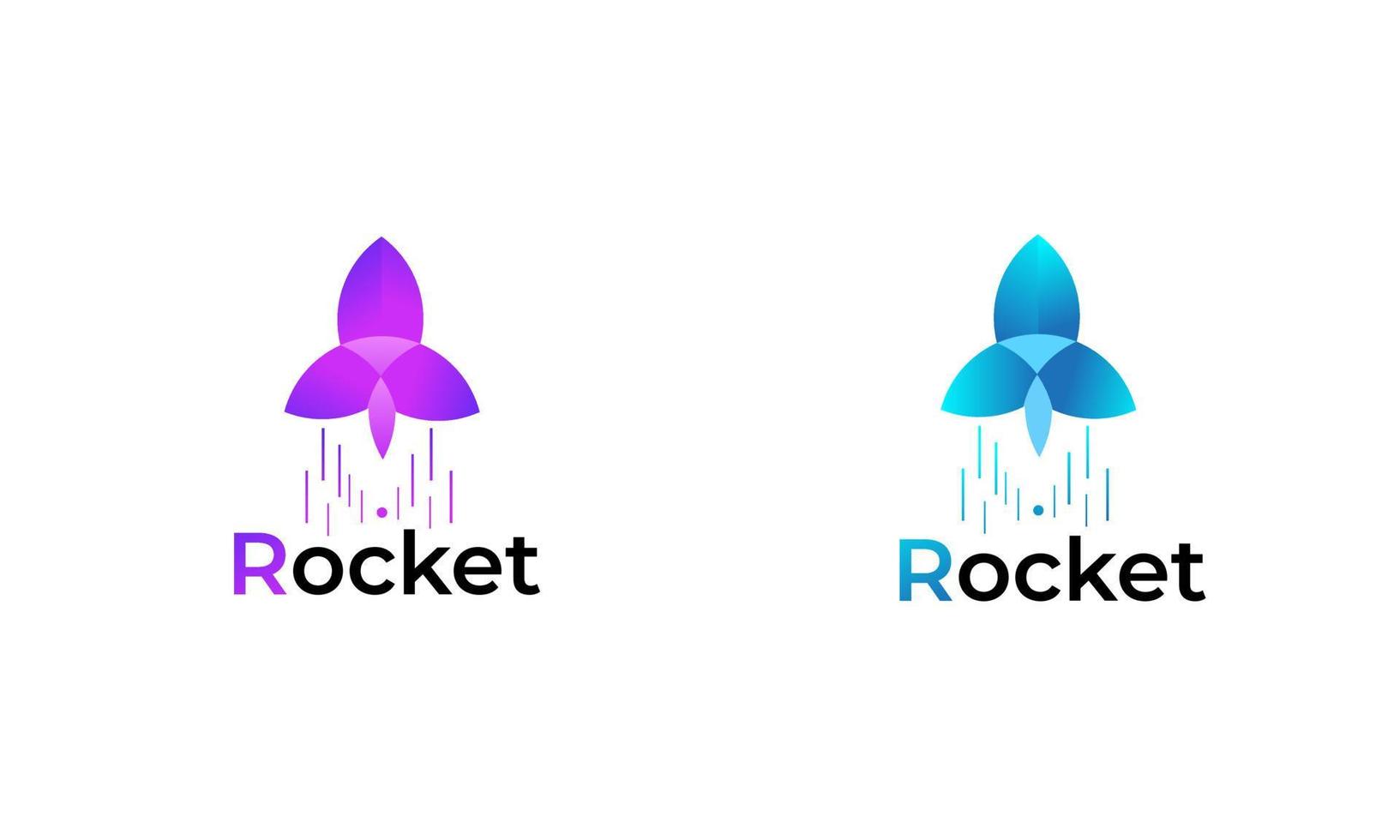 space rocket icon vector logo