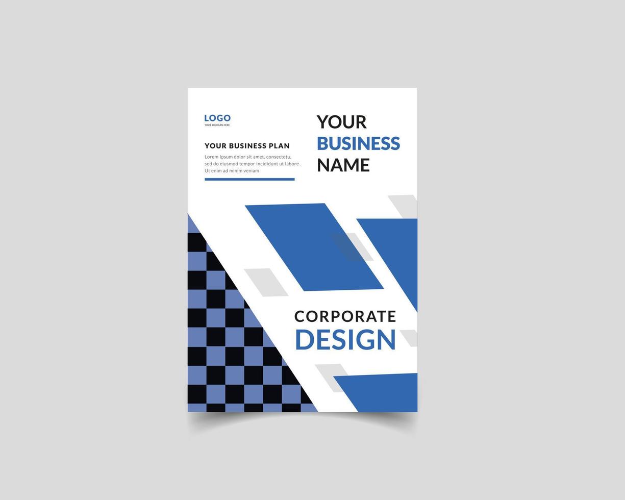 Corporate A4 flyer design template vector