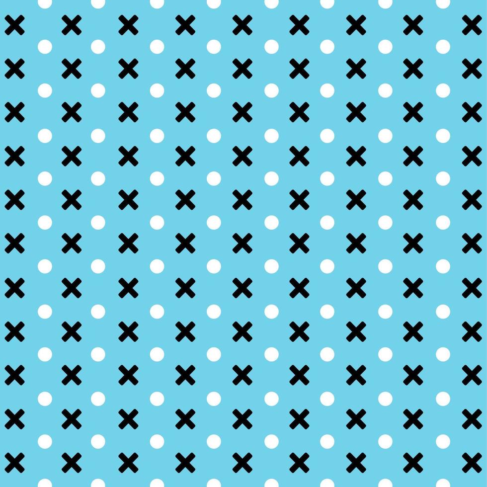 memphis style simple vector xo pattern ,Grunge texture with symbols of zero and cross.