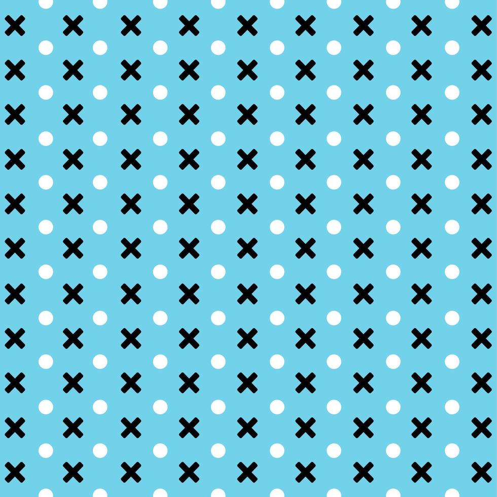 memphis style simple vector xo pattern ,Grunge texture with symbols of zero and cross.