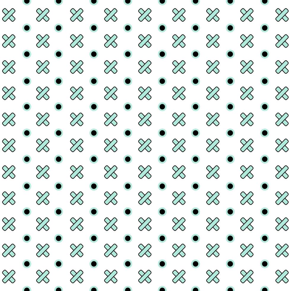 memphis style simple vector xo pattern ,Grunge texture with symbols of zero and cross.