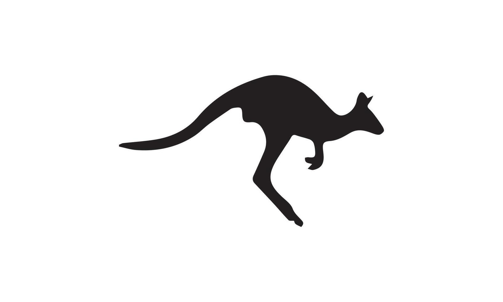 kangaroo vector illustration design black and white