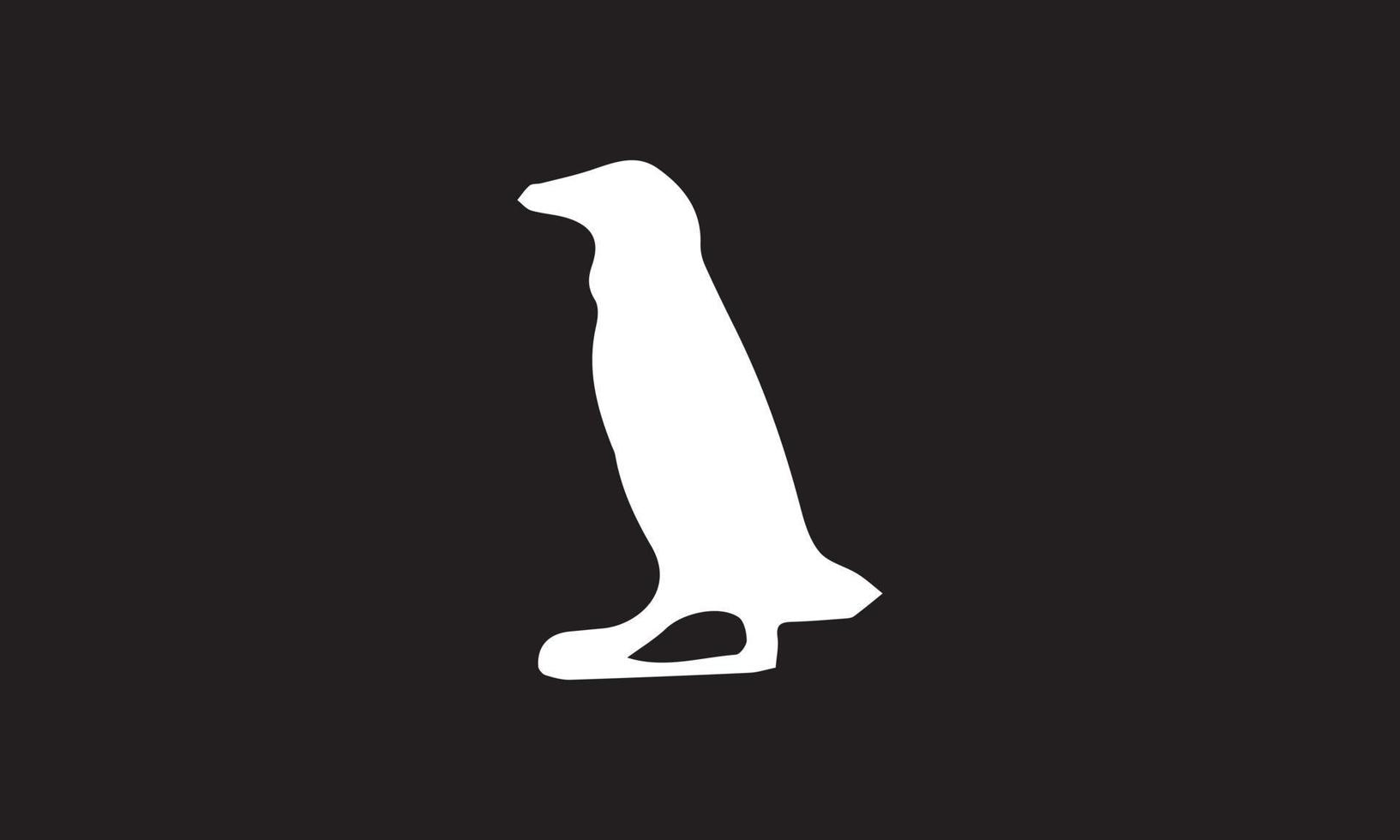 penguin vector illustration design black and white