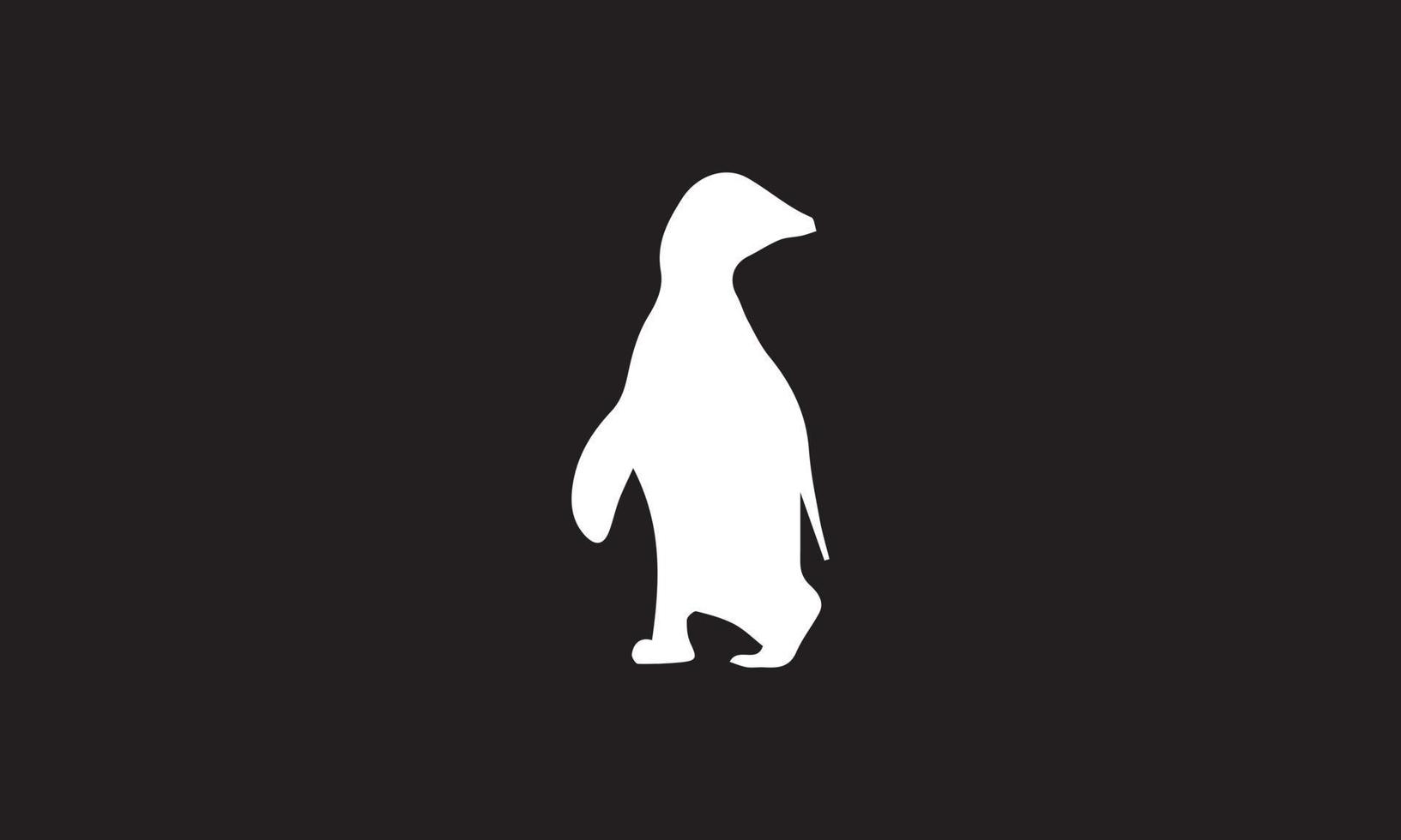 penguin vector illustration design black and white