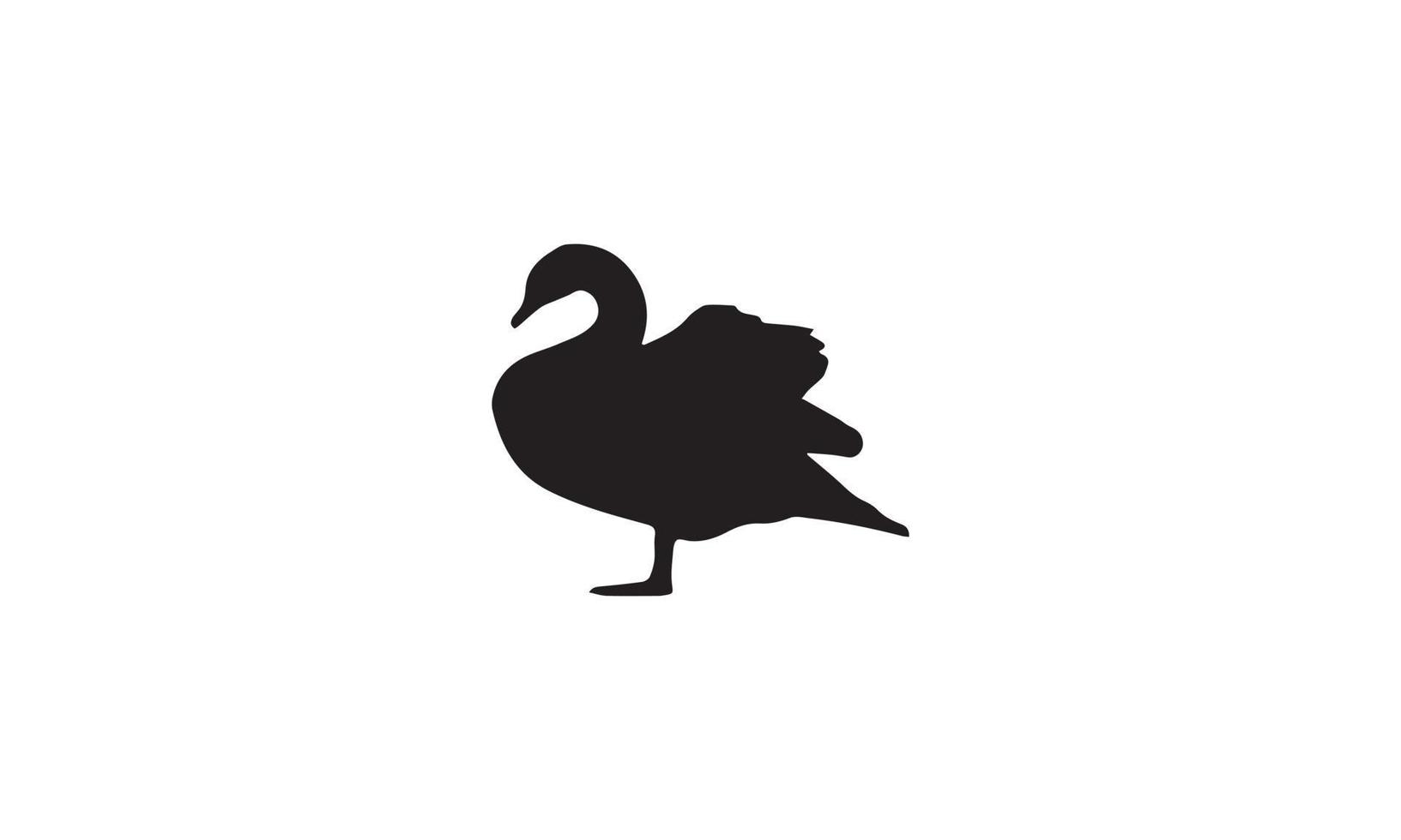 swan vector illustration design black and white