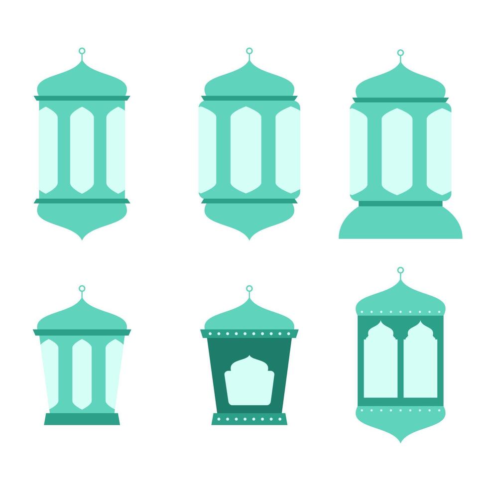 ramadan lantern flat style vector