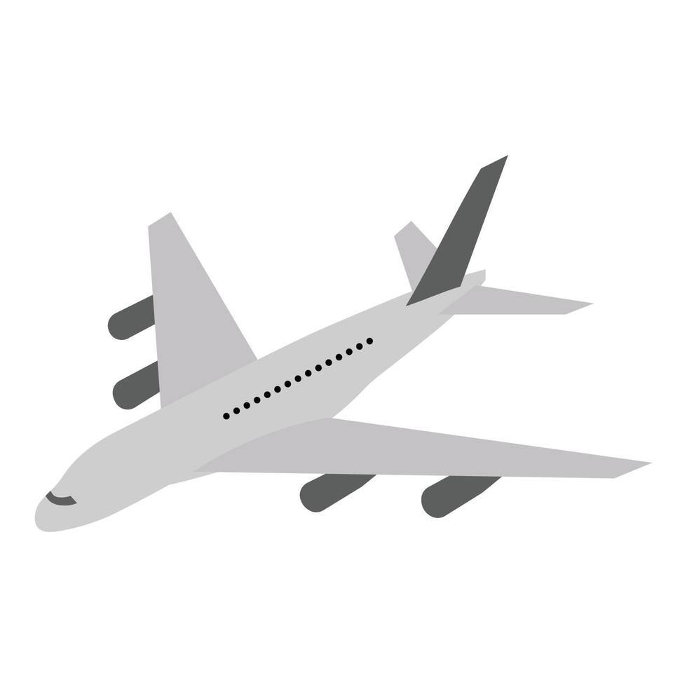 avión de pasajeros o de carga.ilustración plana.vuelos en el espacio aéreo.turismo.ilustración vectorial vector