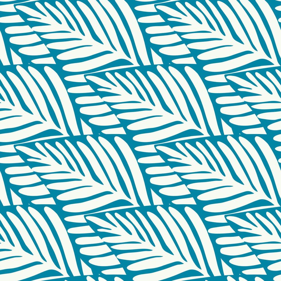 Abstract tropical pattern, palm leaves seamless floral background. vector