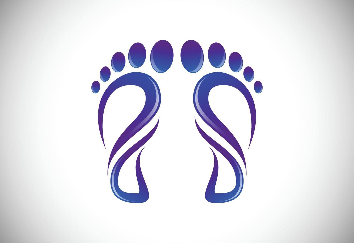 Foot and care icon logo template, Foot and ankle healthcare vector
