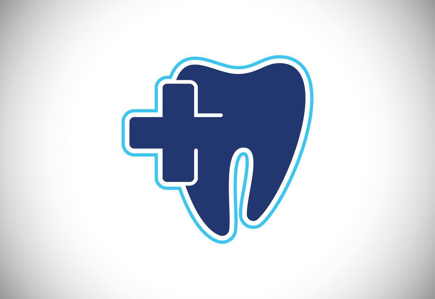 plantilla de logotipo de clínica dental, vector de diseño de logotipo de atención dental, logotipo de dentista de sonrisa de dientes dentales